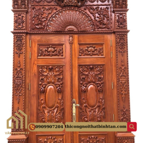 Cửa gỗ cổ điển1