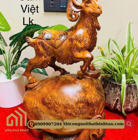 Tượng Dê đứng bao tiền