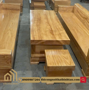 Bộ bàn ghế gỗ sofa