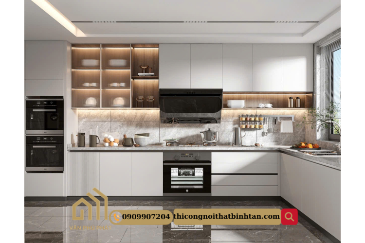 Nội thất không gian bếp cổ điển