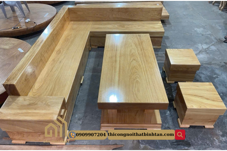 Bộ bàn ghế sofa gỗ