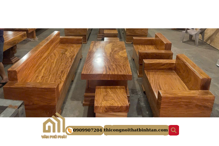 Bộ bàn ghế gỗ gõ đỏ