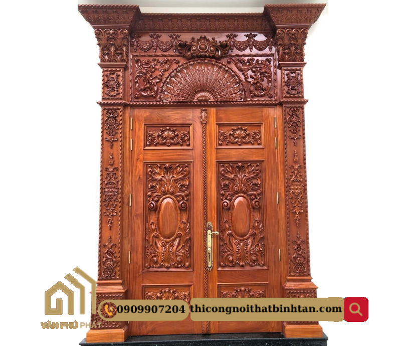 Cửa gỗ cổ điển1