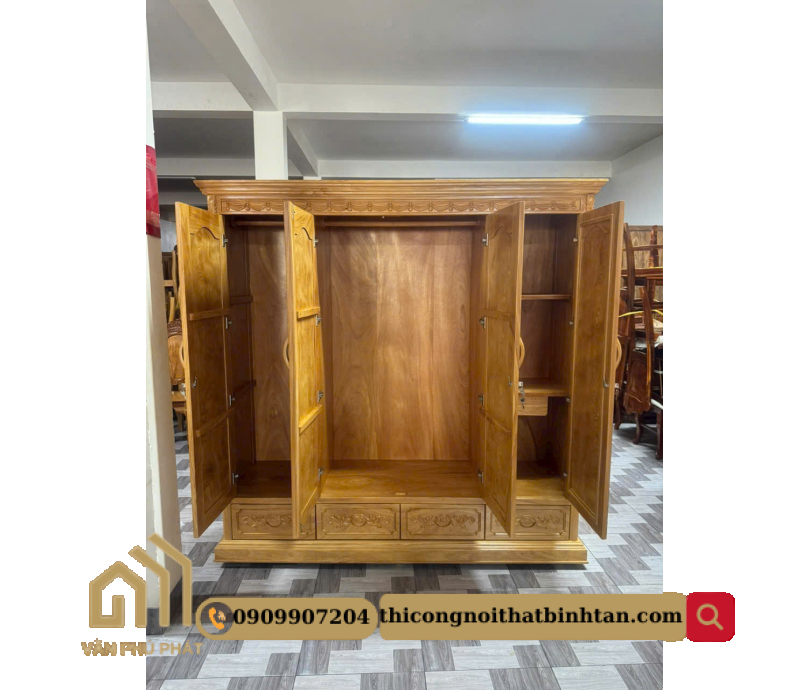 Tủ quần áo 4 cánh