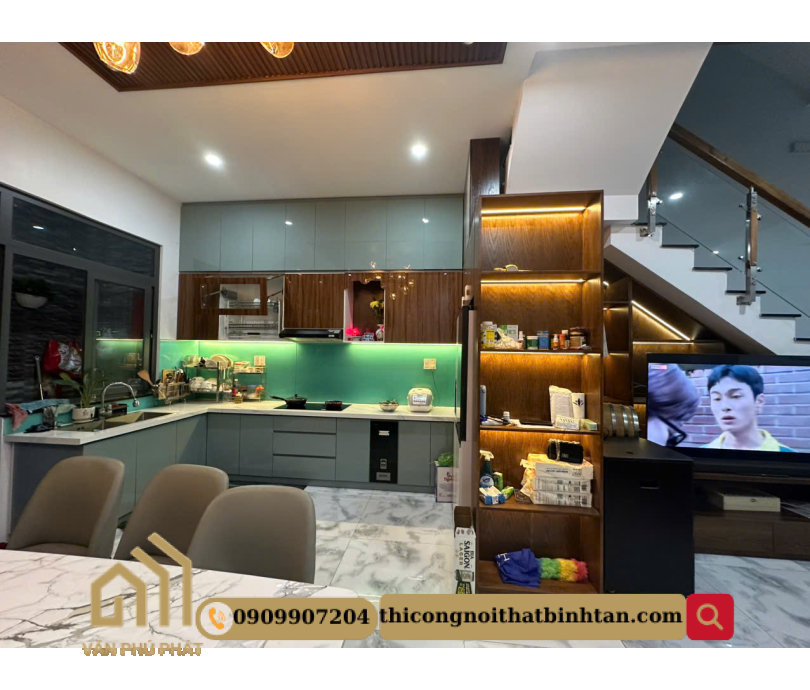 Nội thất không gian bếp hiện đại